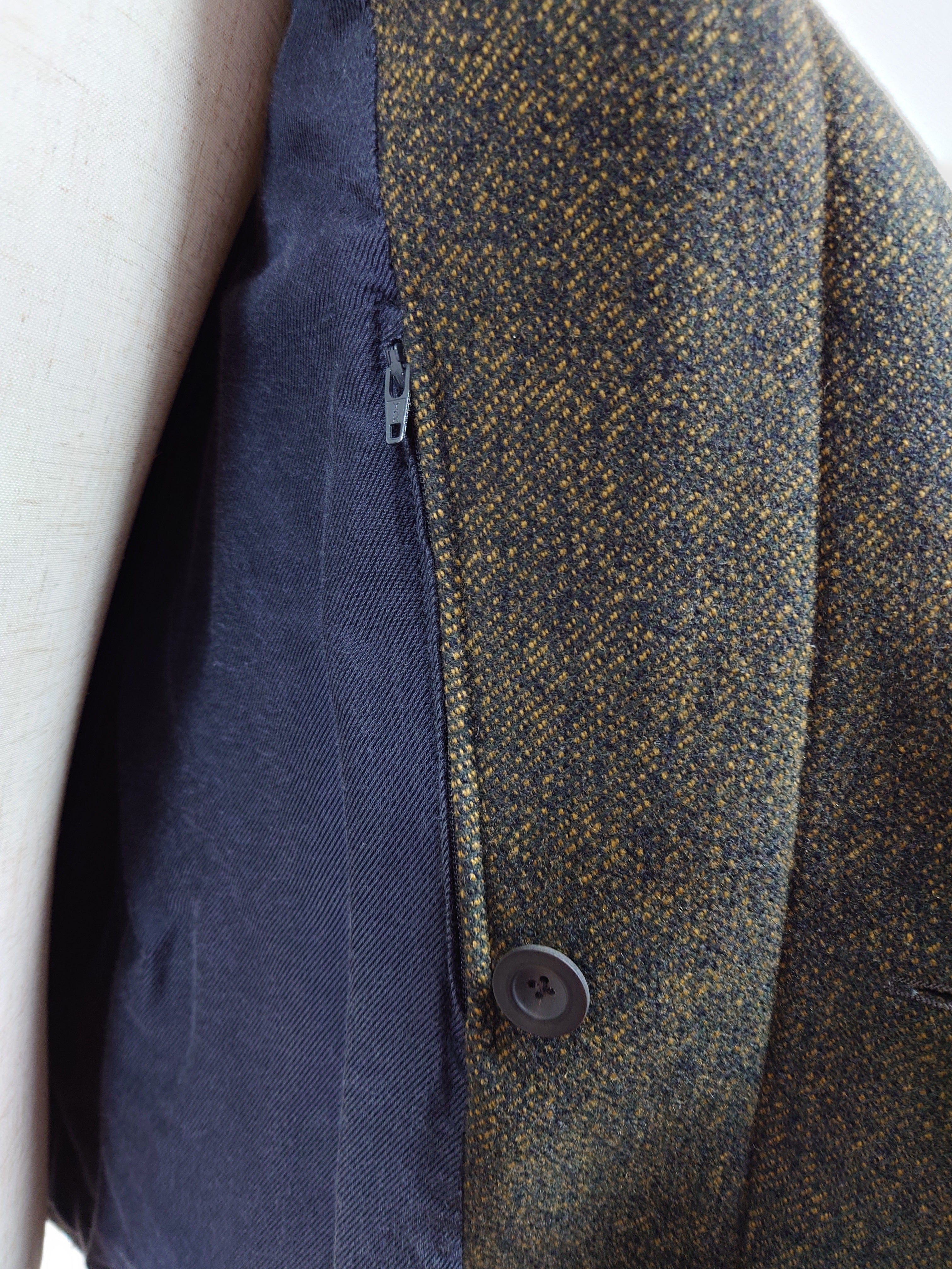 Jil Sander moss green coat