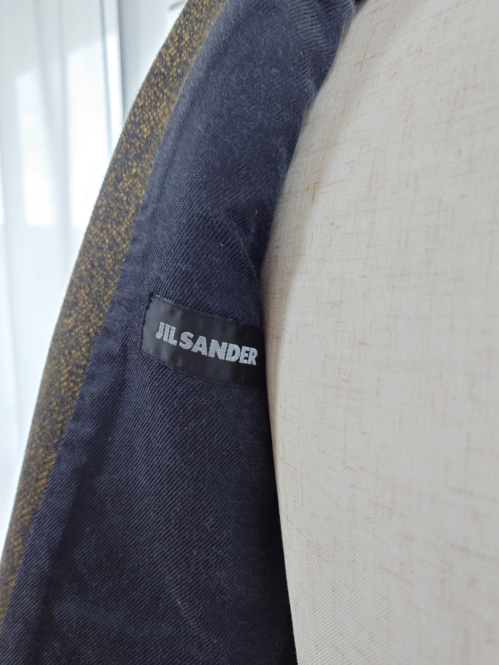 Jil Sander moss green coat