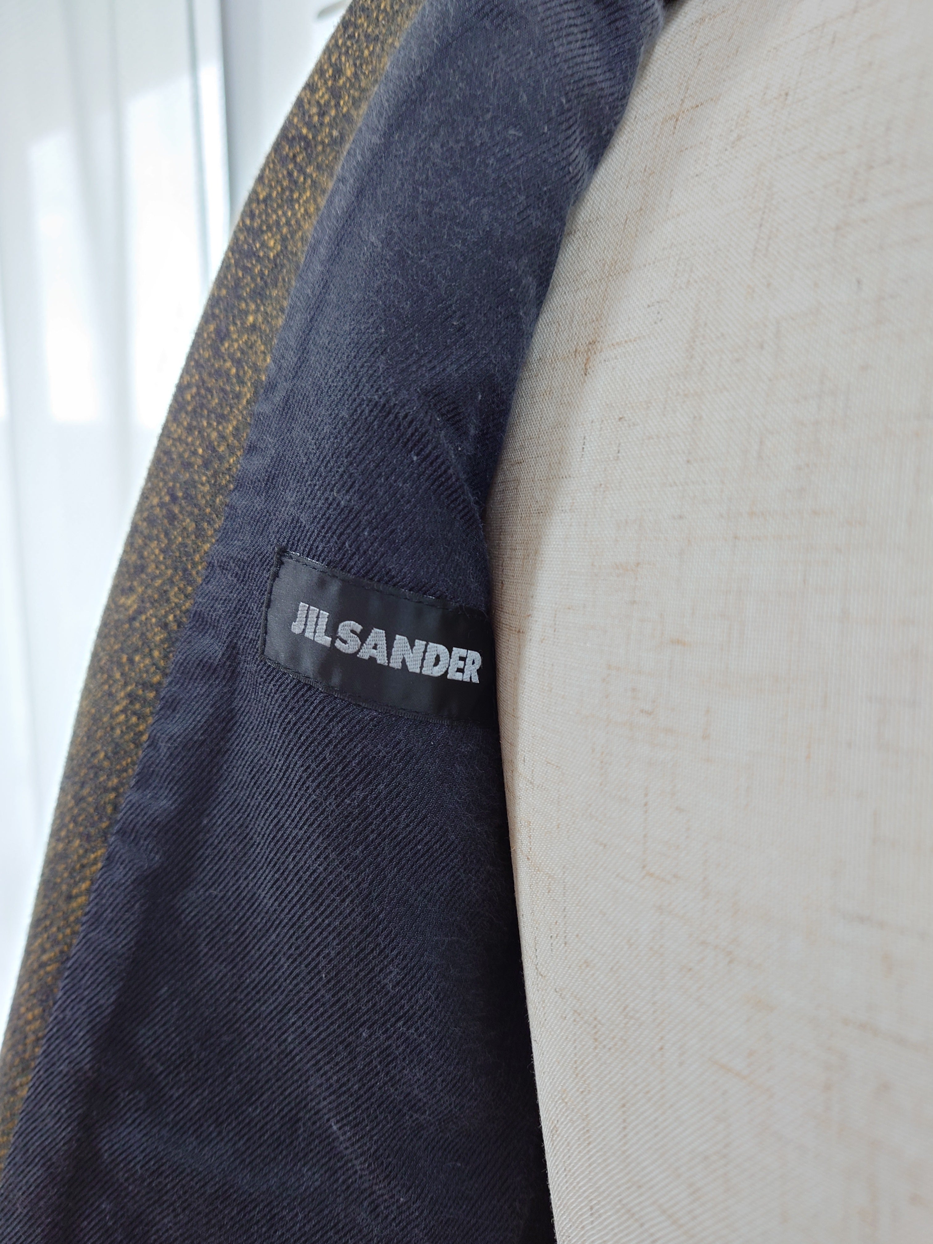 Jil Sander moss green coat