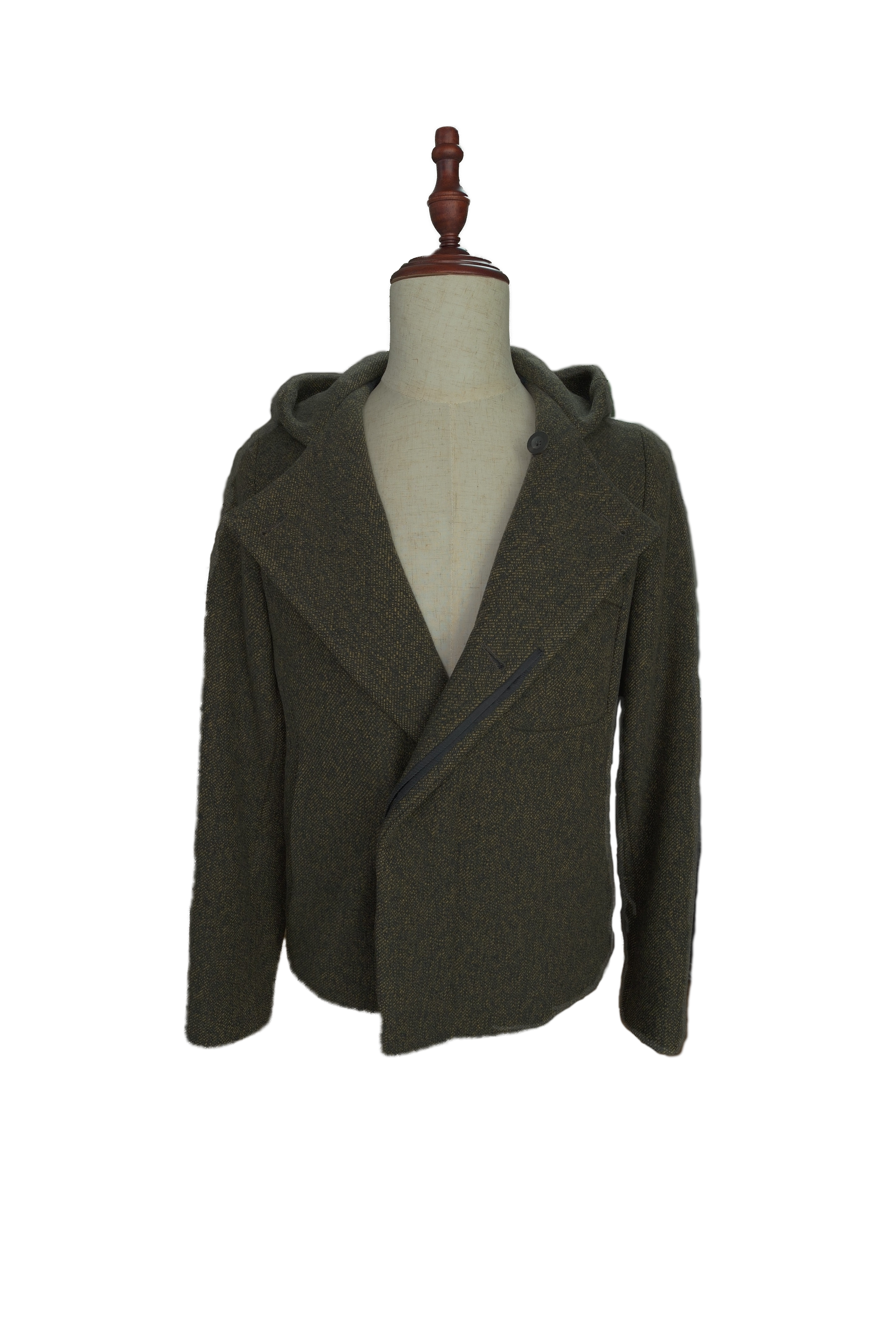 Jil Sander moss green coat